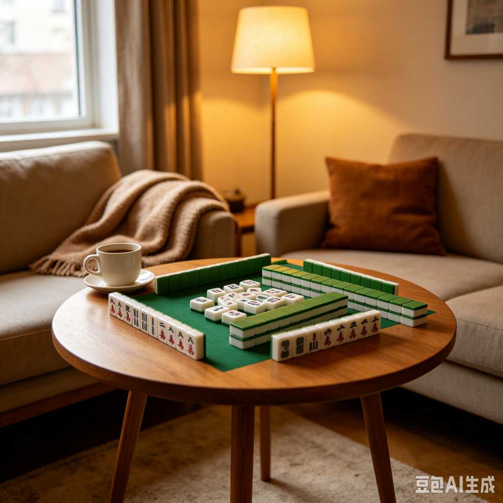 travel mahjong table mat set