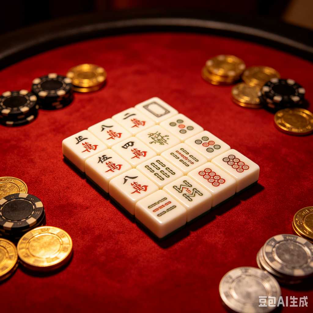 vintage style mahjong set